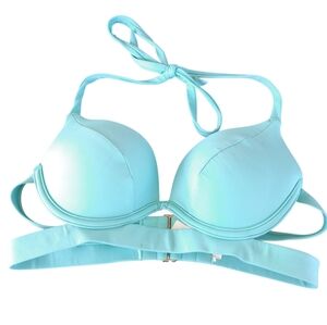 Victoria's Secret Aqua Halter Bra